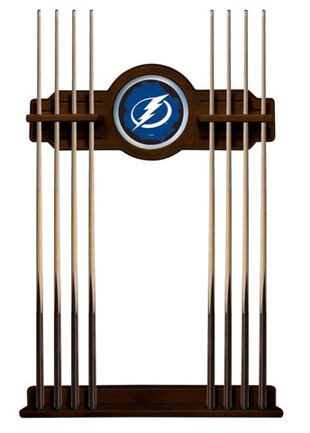 Tampa Bay Lightning Cue Rack In Chardonnay Finish