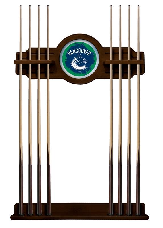 Vancouver Canucks Cue Rack In Chardonnay Finish