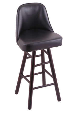 Grizzly Extra Tall Bar Stool In Maple With Dark Cherry Finish