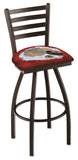 Chicago Blackhawks Bar Stool W-red Background