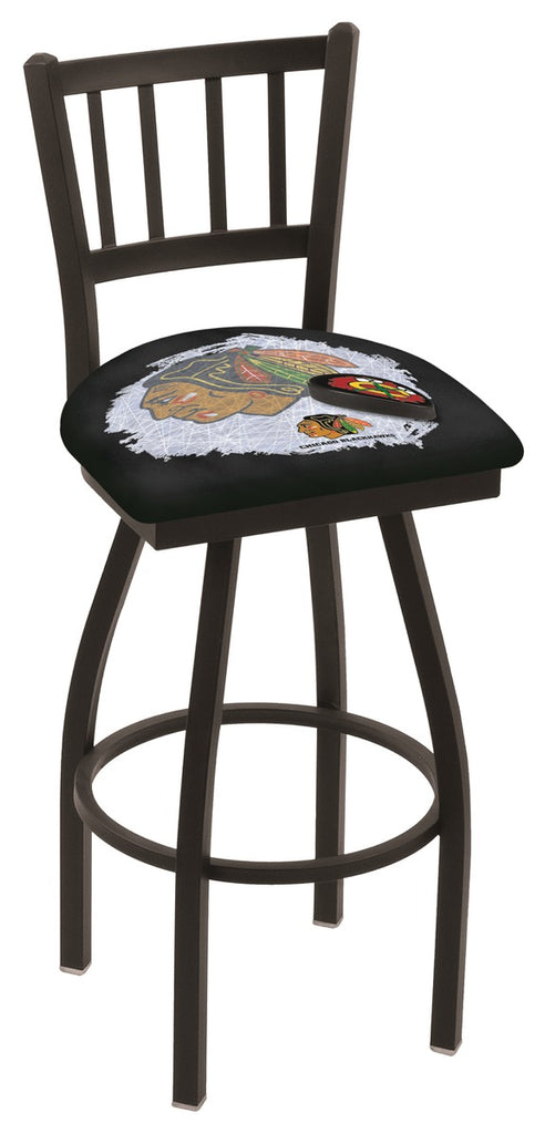 Chicago Blackhawks Bar Stool W-black Background