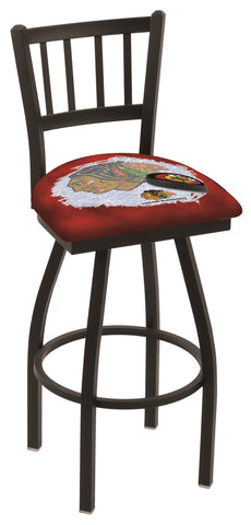 Chicago Blackhawks Bar Stool W-red Background