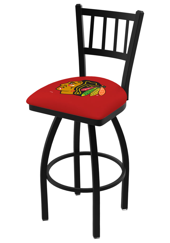 Chicago Blackhawks Bar Stool W-red Background