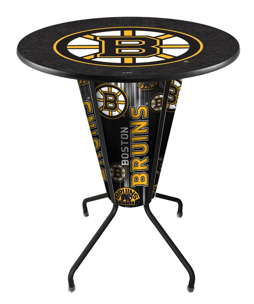 Lighted Boston Bruins Pub Table