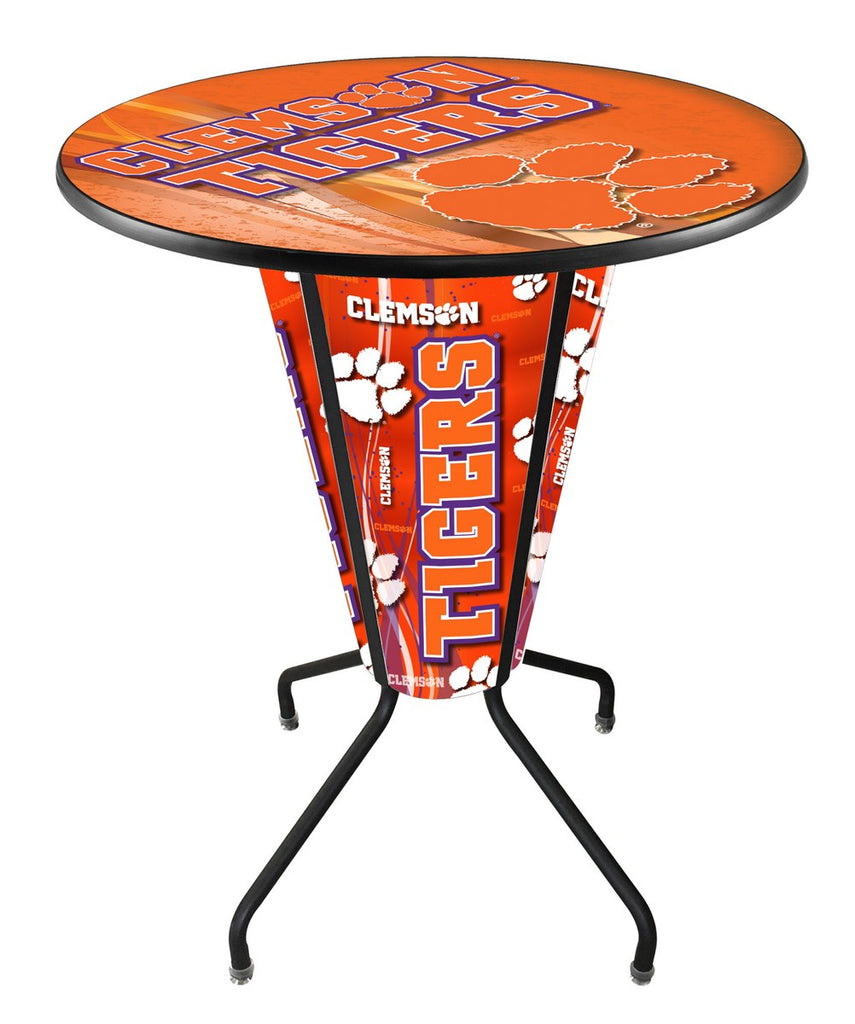 Lighted Clemson Pub Table