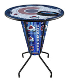 Lighted Colorado Avalanche Pub Table