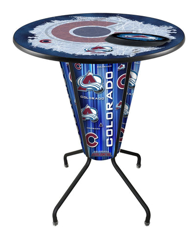 Lighted Colorado Avalanche Pub Table