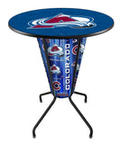 Lighted Colorado Avalanche Pub Table