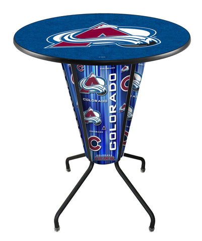 Lighted Colorado Avalanche Pub Table
