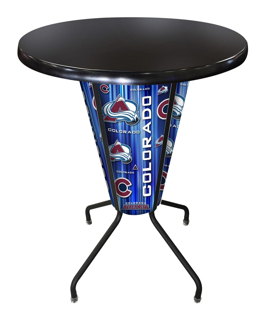 Lighted Colorado Avalanche Pub Table