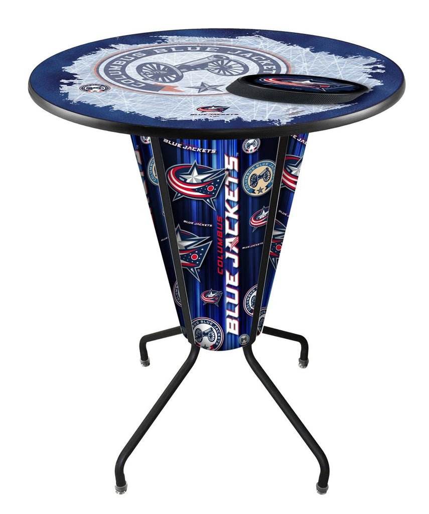 Lighted Columbus Blue Jackets Pub Table