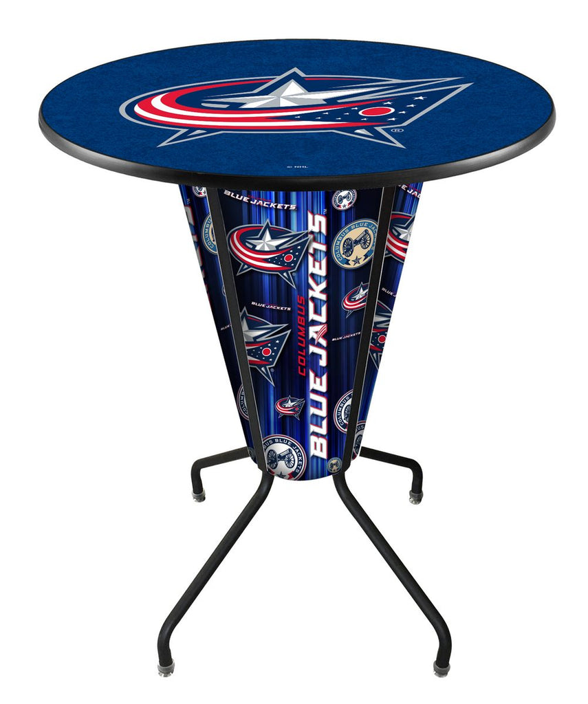 Lighted Columbus Blue Jackets Pub Table