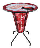 Lighted Detroit Red Wings Pub Table