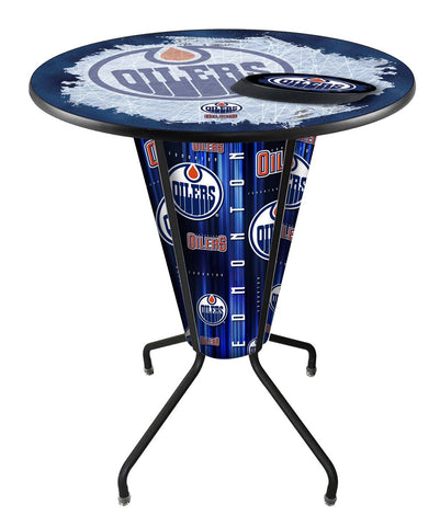 Lighted Edmonton Oilers Pub Table