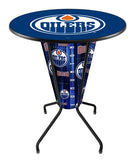 Lighted Edmonton Oilers Pub Table