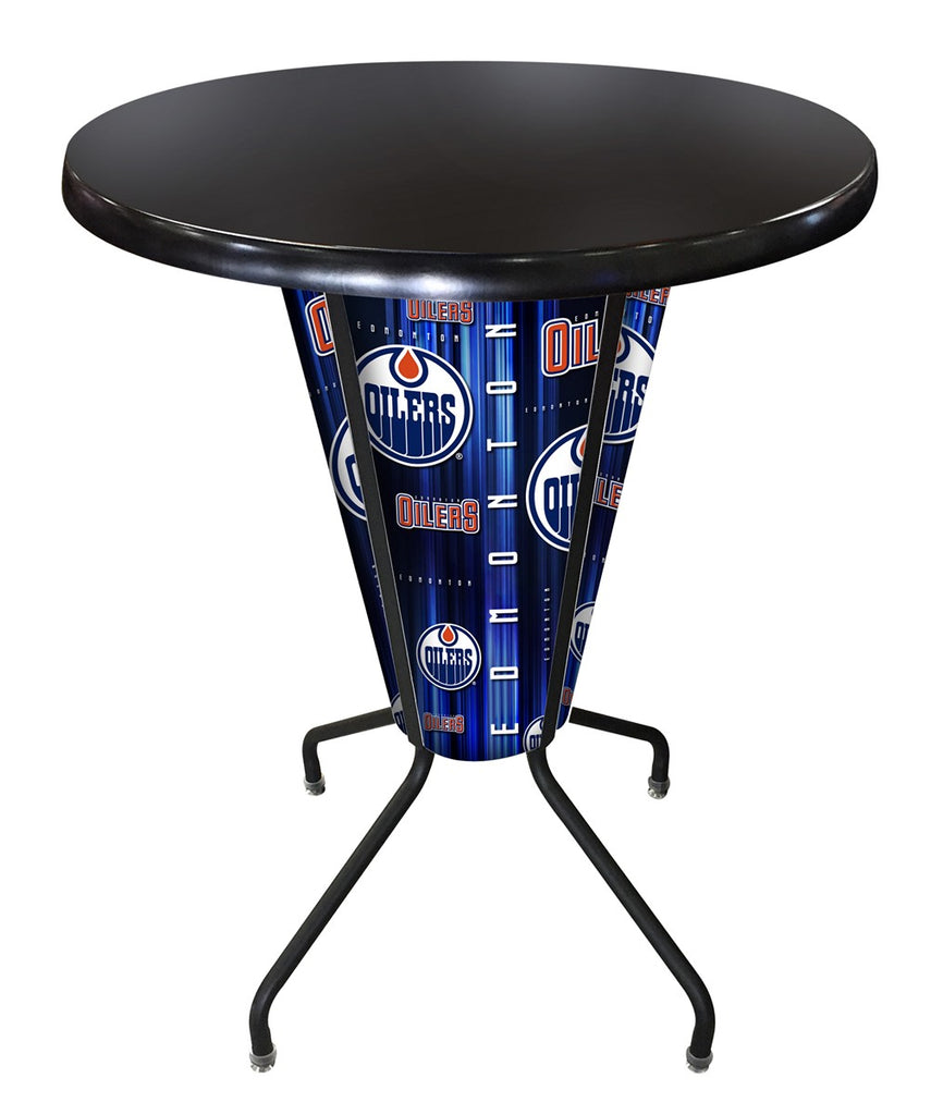 Lighted Edmonton Oilers Pub Table