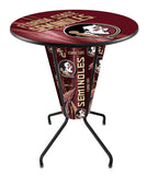 Lighted Florida State (head) Pub Table