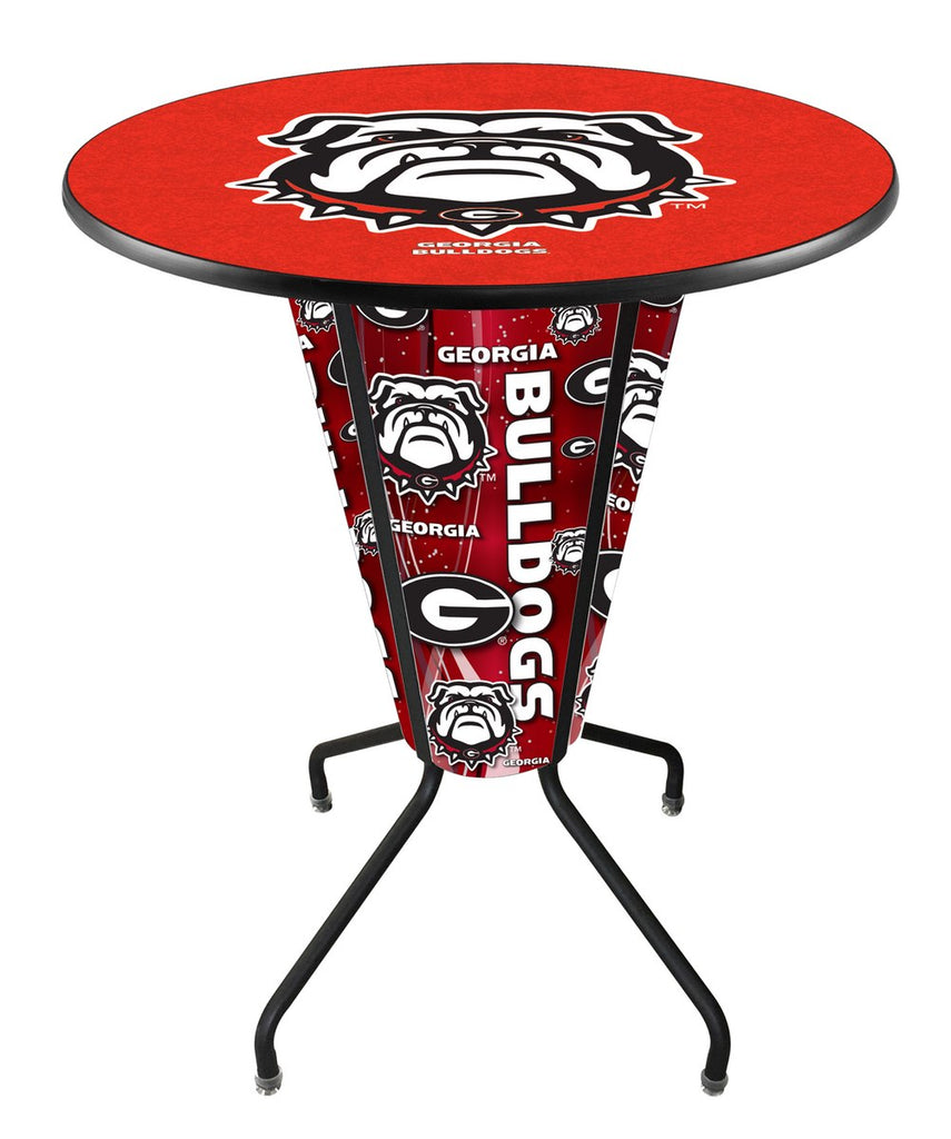 Lighted Georgia "bulldog" Pub Table