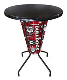 Lighted Georgia "bulldog" Pub Table