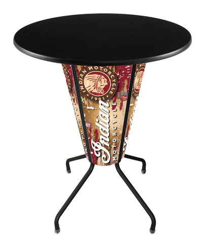 Lighted Indian Motorcycle Pub Table