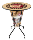 Lighted Indian Motorcycle Pub Table