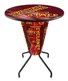 Lighted Iowa State Pub Table