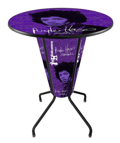 Lighted Jimi Hendrix - Purple Haze Pub Table