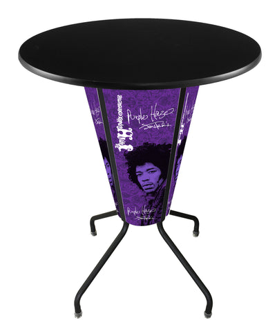 Lighted Jimi Hendrix - Purple Haze Pub Table