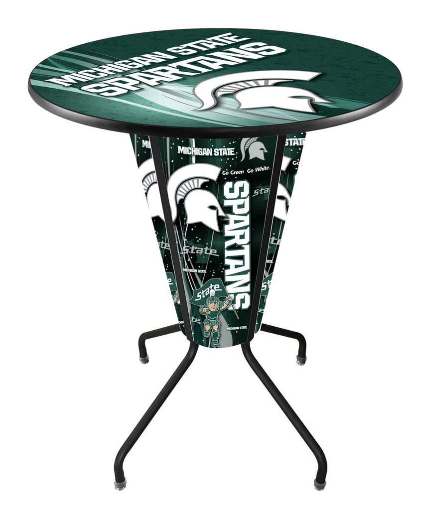 Lighted Michigan State Pub Table