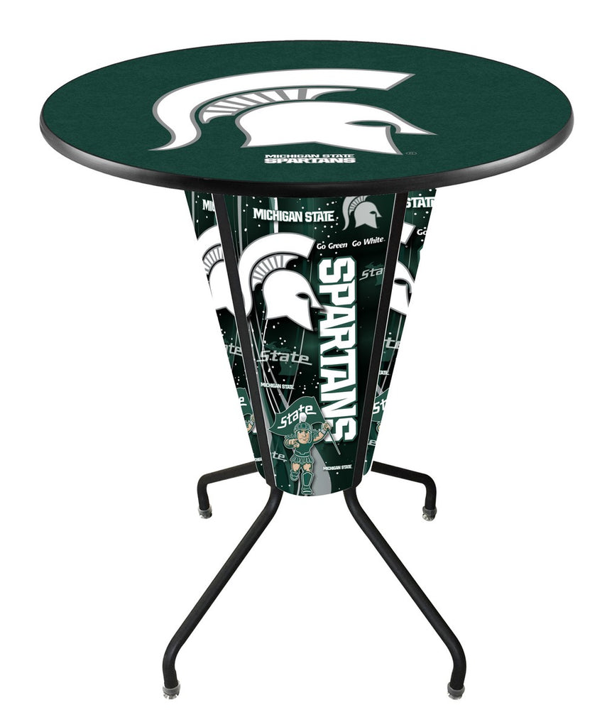 Lighted Michigan State Pub Table