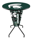 Lighted Michigan State Pub Table