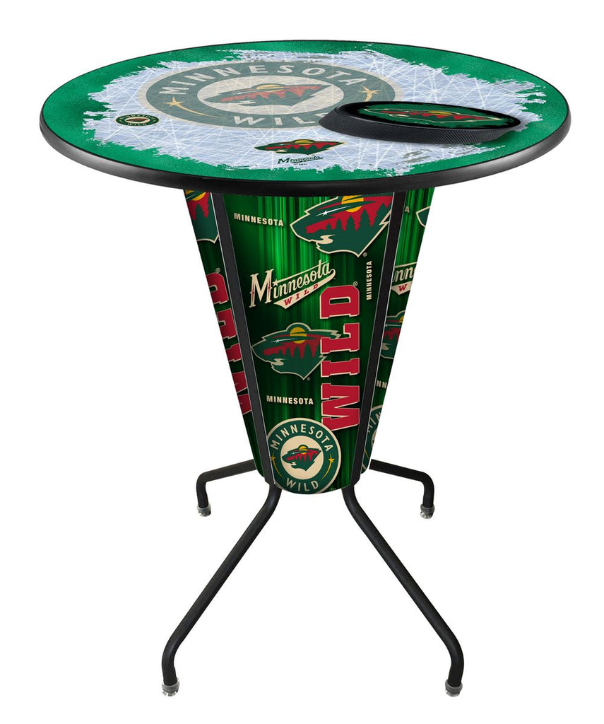 Lighted Minnesota Wild Pub Table