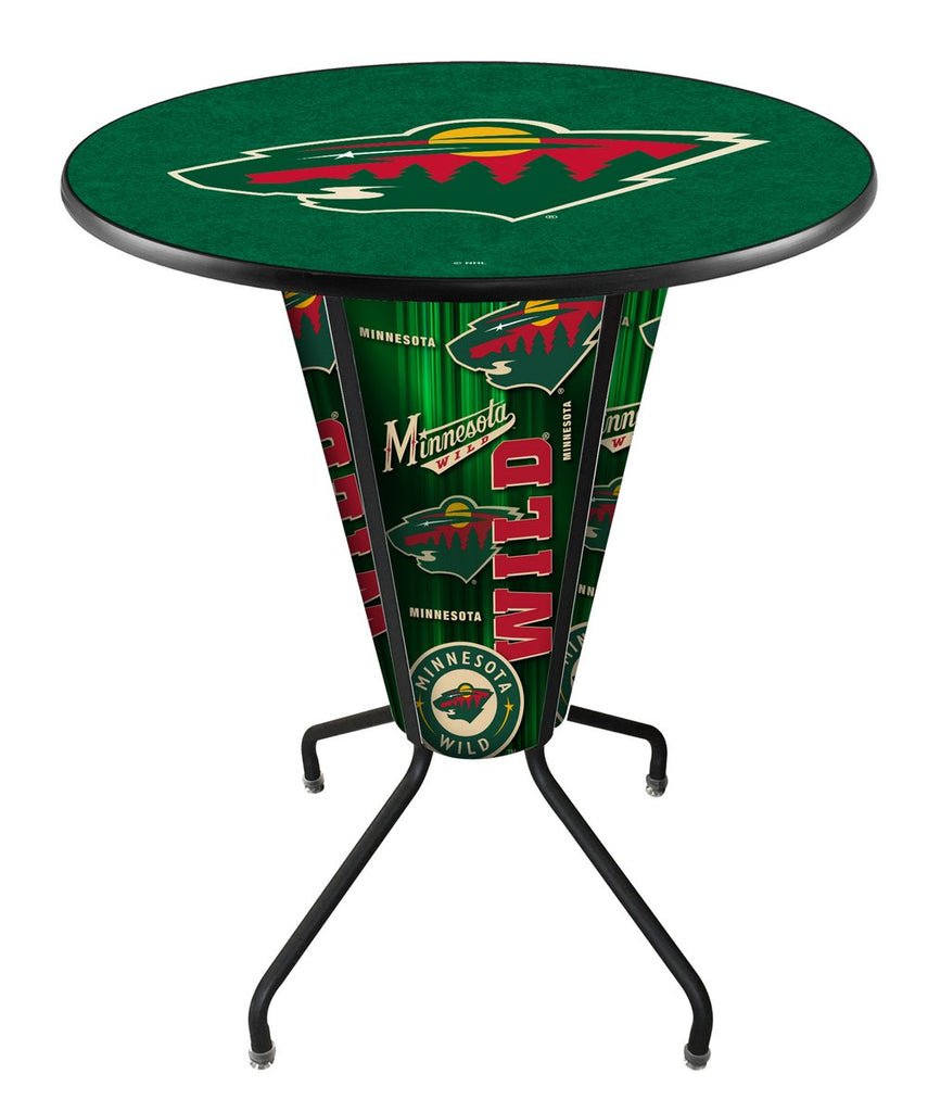 Lighted Minnesota Wild Pub Table