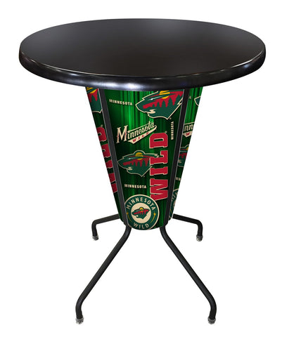 Lighted Minnesota Wild Pub Table