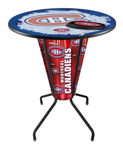 Lighted Montreal Canadiens Pub Table