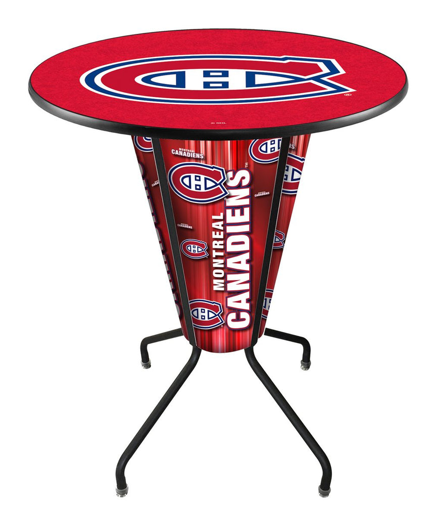 Lighted Montreal Canadiens Pub Table