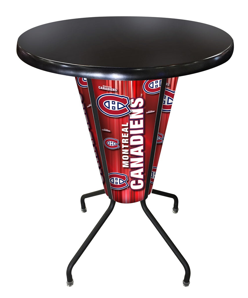 Lighted Montreal Canadiens Pub Table