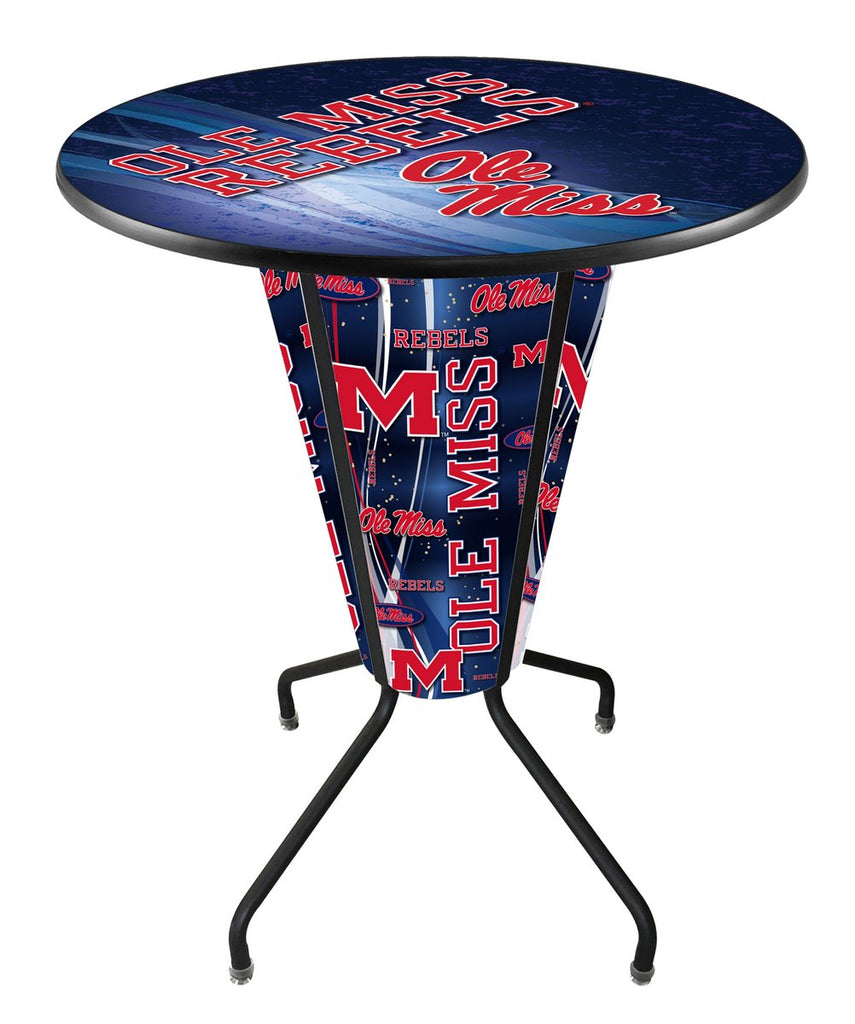 Lighted Ole' Miss Pub Table