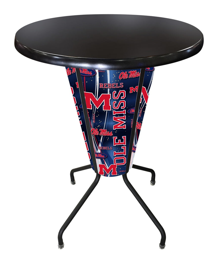 Lighted Ole' Miss Pub Table