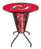 Lighted New Jersey Devils Pub Table