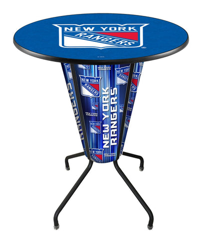 Lighted New York Rangers Pub Table