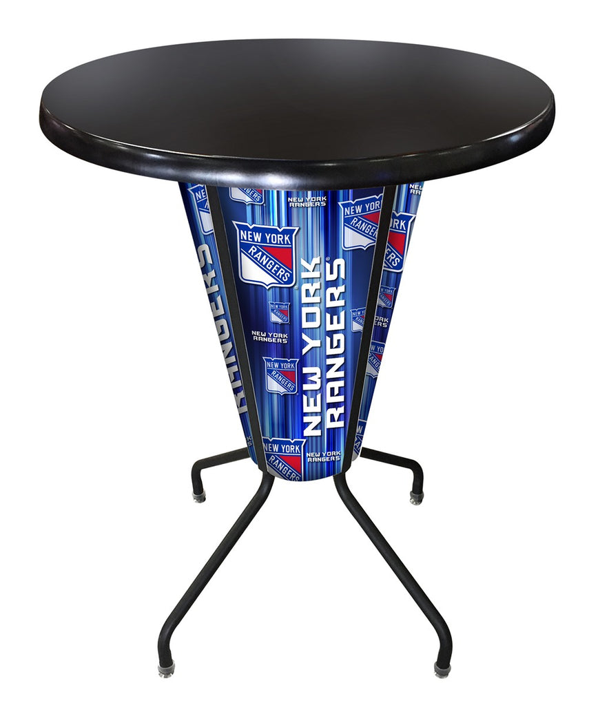 Lighted New York Rangers Pub Table