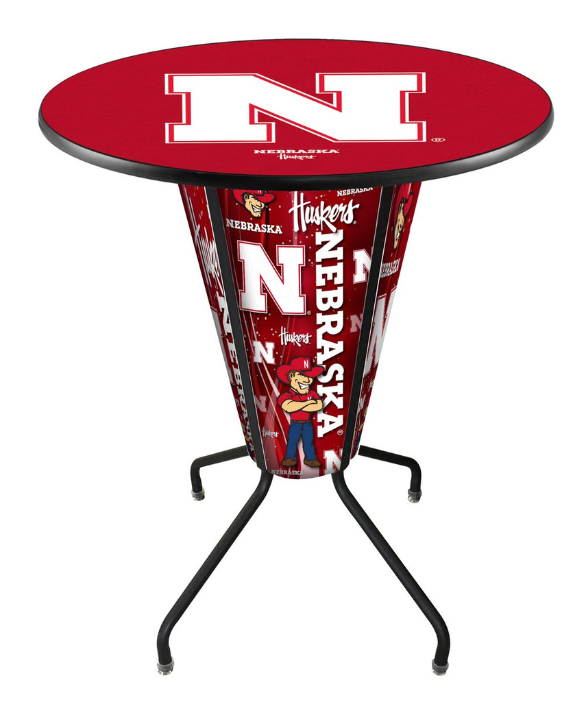 Lighted Nebraska Pub Table