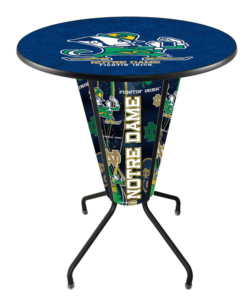 Lighted Notre Dame (leprechaun) Pub Table