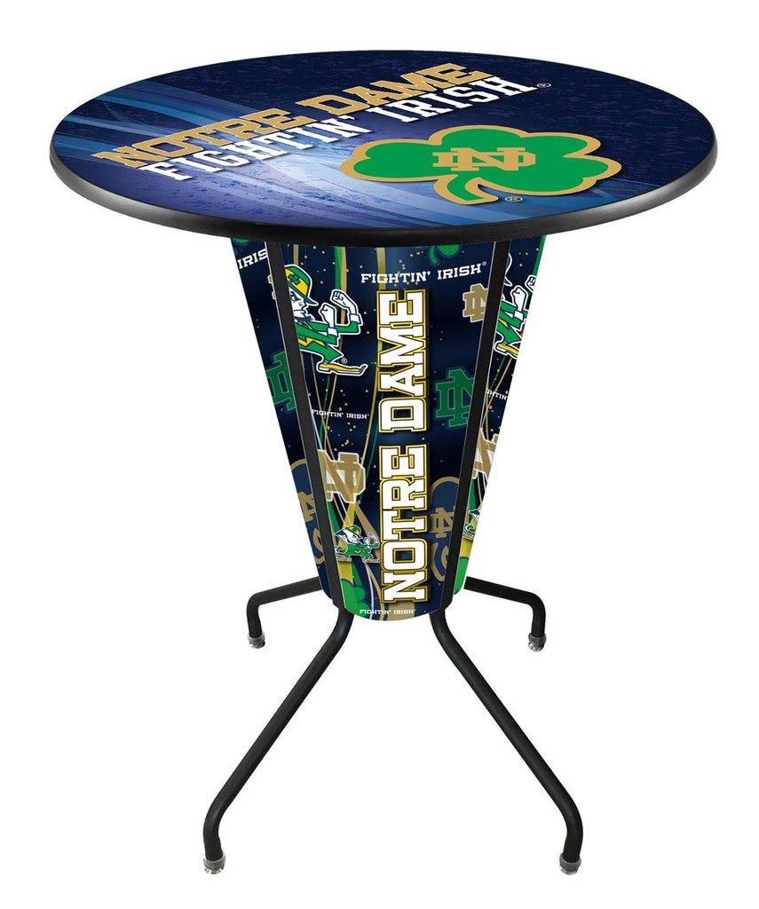 Lighted Notre Dame (shamrock) Pub Table