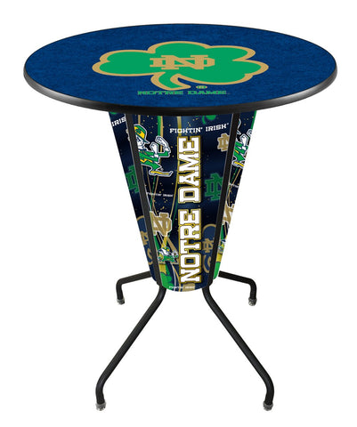 Lighted Notre Dame (shamrock) Pub Table