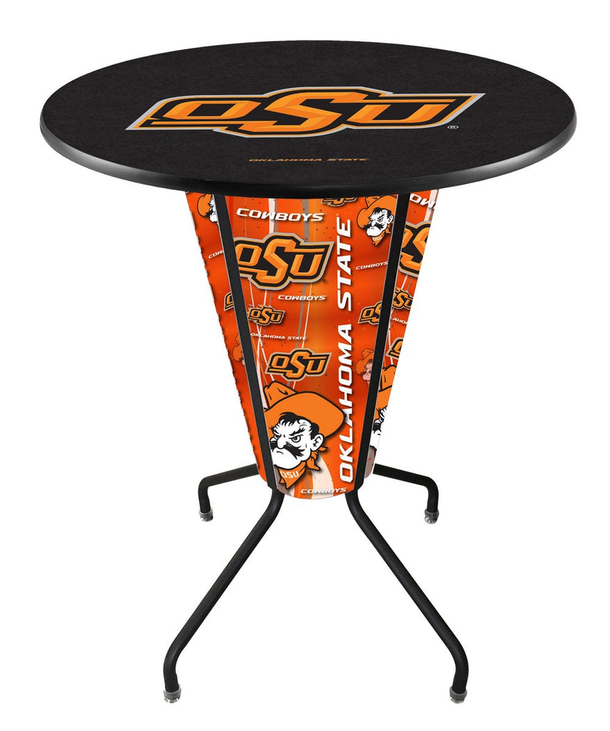 Lighted Oklahoma State Pub Table