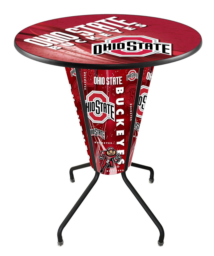 Lighted Ohio State Pub Table