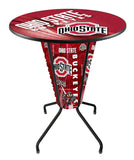 Lighted Ohio State Pub Table