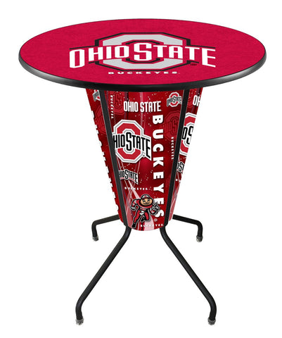 Lighted Ohio State Pub Table